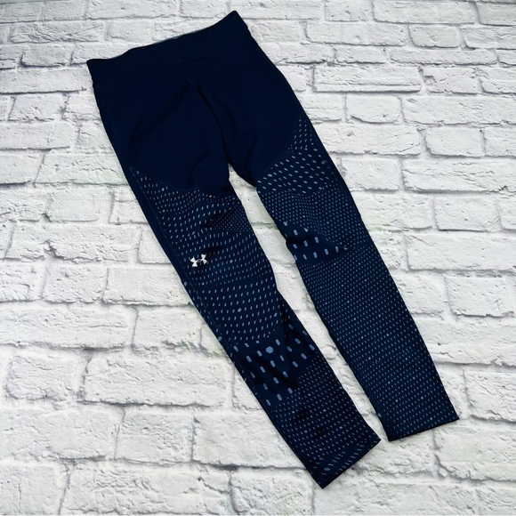 Under Armour Pants - Under Armour Womans Blue Compression Leggings Yoga Casual Small